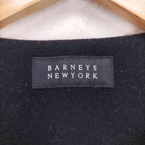 バーニーズニューヨーク BARNEYS NEWYORK ノーカラーウールコート レディース