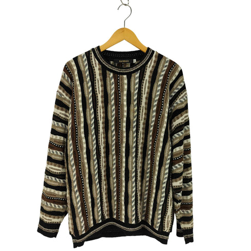 バクラック BACHRACH 総柄 3Dニット メンズ JPN:XL