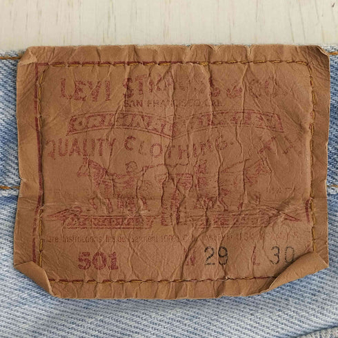 リーバイス Levis 92年8月 USA製 501 アイスウォッシュ ストレートデニム メンズ W29 L30