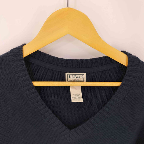 エルエルビーン L.L.Bean コットン100% Vネック L/S ニット メンズ JPN:XXL