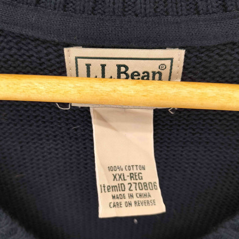 エルエルビーン L.L.Bean コットン100% Vネック L/S ニット メンズ JPN:XXL