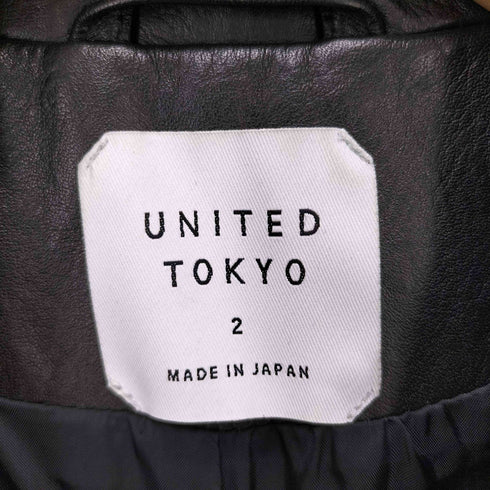 ユナイテッドトウキョウ UNITED TOKYO カウレザーダブルライダースジャケット レディース 2