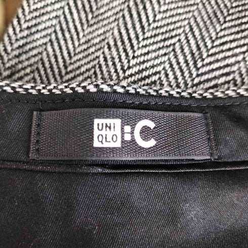 ユニクロシー UNIQLO:C ツイードタックワイドパンツ レディース