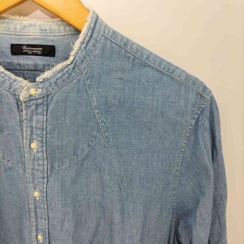 アンダーカバー UNDERCOVER 12AW archive artscabut期 THINK シャンブレー プルオーバー デニムシャツ メンズ JPN:3