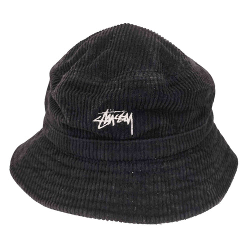 ステューシー Stussy ロゴ刺繍 コーデュロイ バケットハット メンズ L