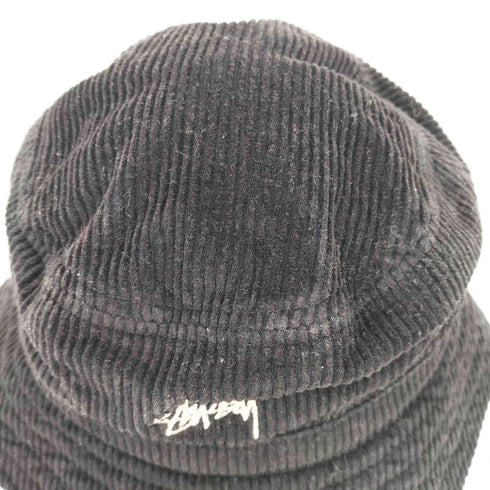 ステューシー Stussy ロゴ刺繍 コーデュロイ バケットハット メンズ L