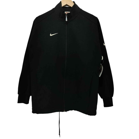 ナイキ NIKE 90-2000s 白タグ ロゴ刺繍 トラックジャケット メンズ import:S