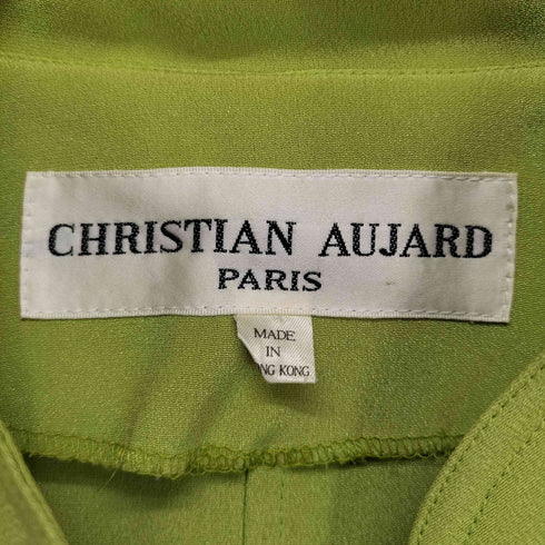 クリスチャンオジャール CHRISTIAN AUJARD マオカラーシルクロングジャケット レディース