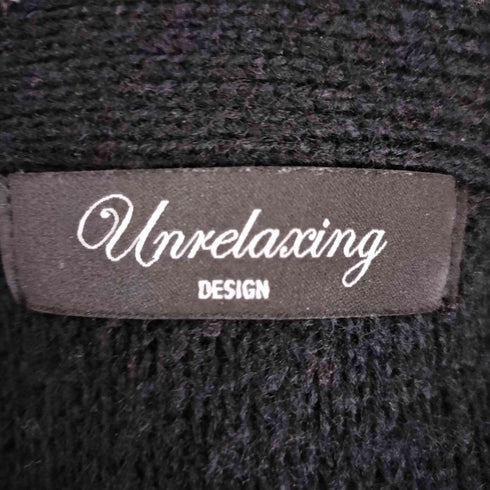 アンリラクシング unrelaxing アクリルニットカーディガン メンズ