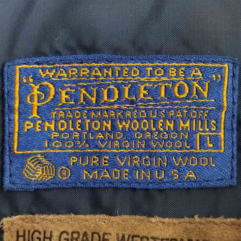 ペンドルトン PENDLETON 70s USA製 HIGH GRADE WESTERN WEAR ウエスタン ジップアップブルゾン メンズ import:L