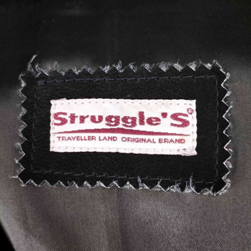STRUGGLES ヌバックレザー4Bテーラードジャケット メンズ import:XS