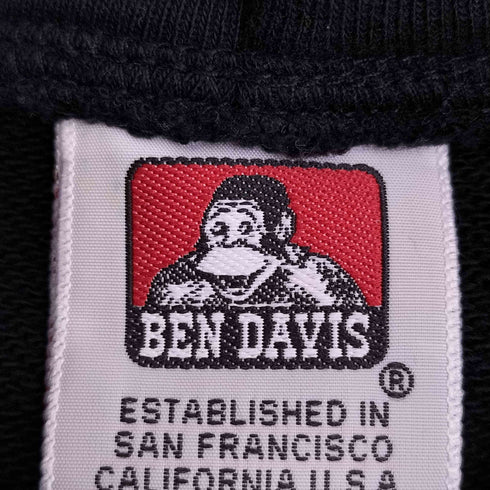 ベンデイビス BEN DAVIS CLASSIC LOGO バック刺繍ロゴ ハーフジップスウェットパーカー メンズ XL