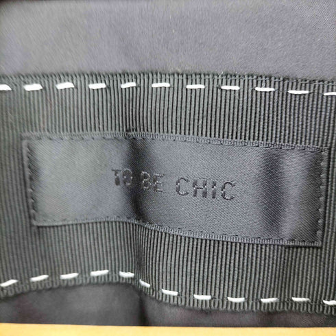トゥービーシック TO BE CHIC フーデット ジップアップキルティングコート レディース 42
