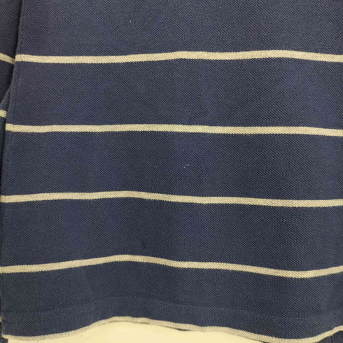 ラコステ LACOSTE SLIM FIT ボーダー クルーネック 鹿の子Tシャツ メンズ 7