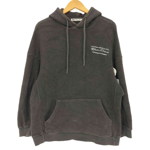 エムピーストゥディオス M.P Studios 18AW パイル地 プルオーバーフーディー メンズ 2