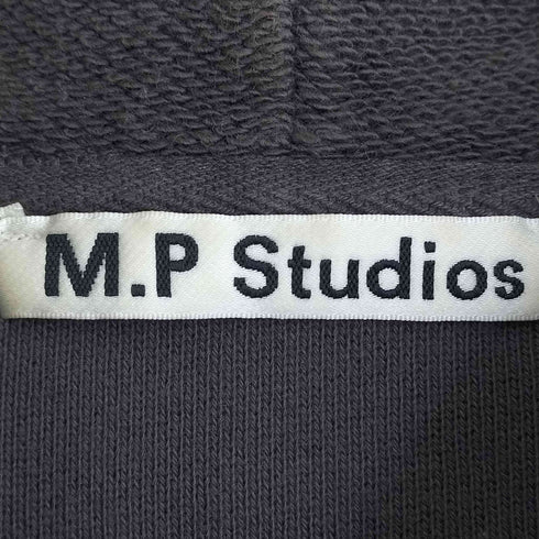 エムピーストゥディオス M.P Studios 18AW パイル地 プルオーバーフーディー メンズ 2