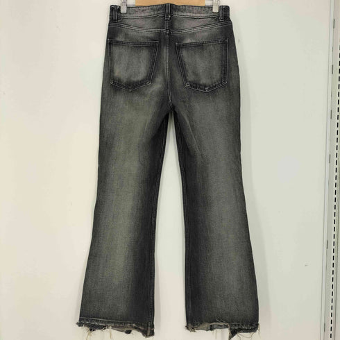 ザラ ZARA ウォッシュド グラデーション 裾クラッシュ フレアデニム メンズ 40