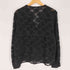 ザラ ZARA TEXTURED BLOUSE WITH GOLDEN BUTTON DETAIL テクスチャー ブルゾン 花柄 シアー カーディガン レディース import:M