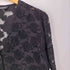 ザラ ZARA TEXTURED BLOUSE WITH GOLDEN BUTTON DETAIL テクスチャー ブルゾン 花柄 シアー カーディガン レディース import:M