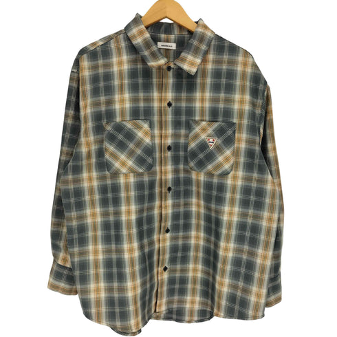 セダクル sedacle SAVE ワッペン ラメ オンブレ チェック シャツ 韓国 メンズ import:M
