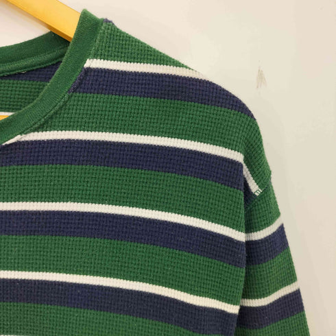 ポロラルフローレン POLO RALPH LAUREN ポニー刺繍 SLEEPWEAR ボーダー サーマルロンT メンズ import:XL