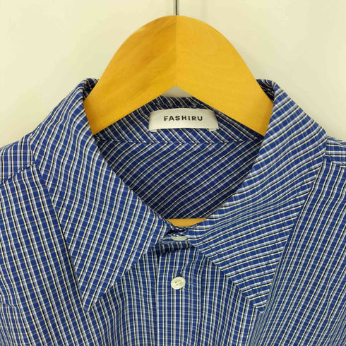 FASHIRU bias pocket check shirts メンズ