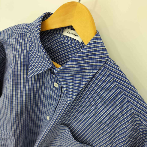FASHIRU bias pocket check shirts メンズ