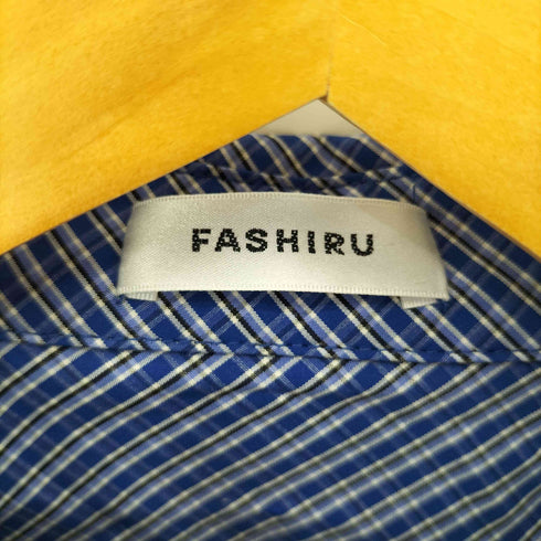 FASHIRU bias pocket check shirts メンズ