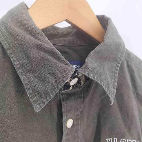 エクストララージ XLARGE レオパード コーデュロイ 切替 L/S シャツ レディース import:M