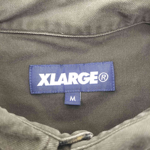 エクストララージ XLARGE レオパード コーデュロイ 切替 L/S シャツ レディース import:M