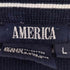 America 鹿の子 ボーダープルオーバーシャツ メンズ import:L