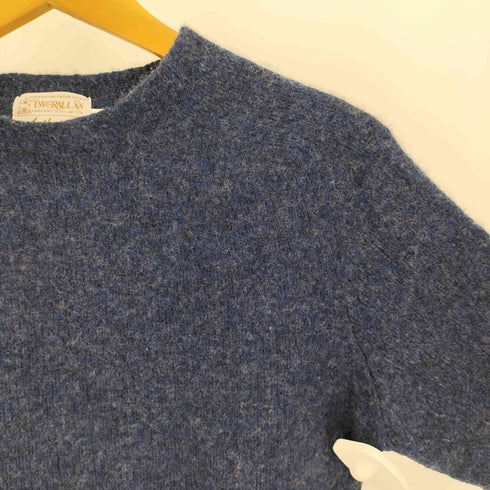 インバーアラン INVERALLAN 英国製 Authentic Knitwear ミックスカラー クルーネック ニット セーター レディース UK:38