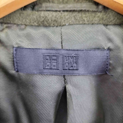 ユニクロ UNIQLO 23AW シングル ブレスト コート ウール ステンカラー コート メンズ JPN:M