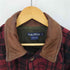 ノーティカ NAUTICA 90S 襟レザー グレンチェックウールジャケット メンズ import:L