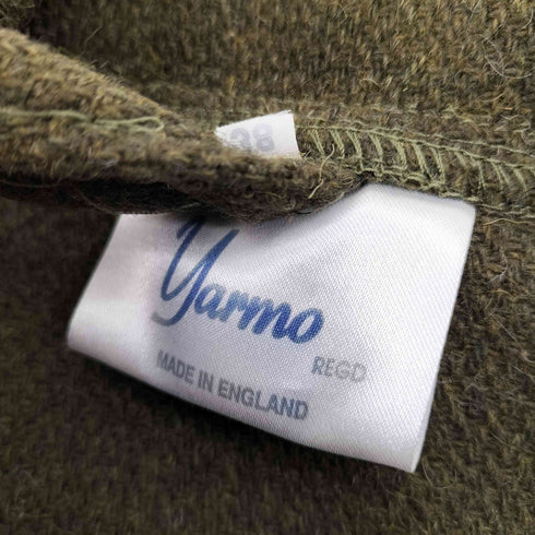 ヤーモ yarmo 英国製 ウール ナイロン 3B テーラード ジャケット メンズ UK:38