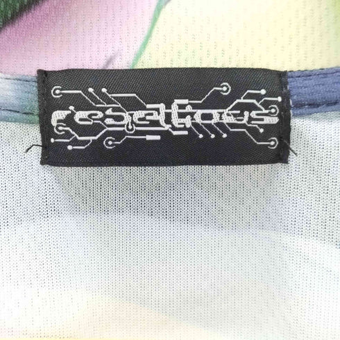FELIPE BOLIVER × rebellious CHARACTER OVER SIZE TOTAL PATTERN T-SHIRT グラフィックプリントTシャツ メンズ 6XL