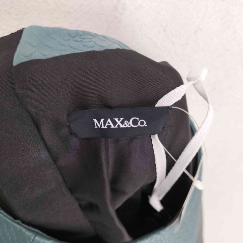 マックスアンドコー MAX & CO. 型押しレザーパッチワーク ワンピース レディース 40