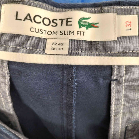 ラコステ LACOSTE CUSTOM SLIM FIT ストレートチノ メンズ JPN:42
