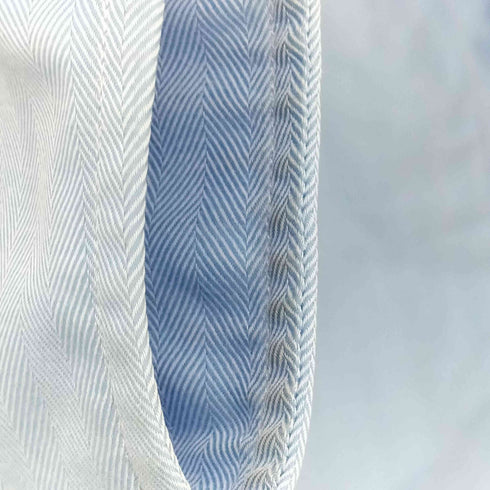 メーカーズシャツカマクラ Makers Shirt 鎌倉 日本製 ヘリンボーン ストライプ L/S BDシャツ メンズ 15-32 1/3