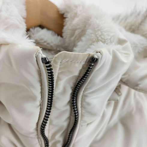 ザラ ZARA 裏地ボア ファー パッカブル フード ダウンコート レディース import:L