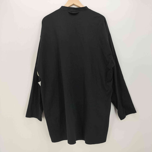 ムジラボ MUJI labo バンドカラー オーバーサイズ L/S シャツ メンズ L-XL