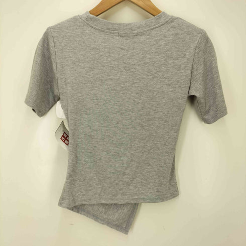 LIENCOEUR アシンメトリーギャザーTシャツ レディース FREE