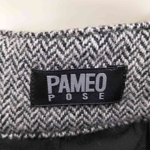 パメオポーズ Pameo Pose Herringbone Pleated Skirt レディース JPN:S