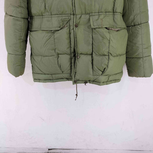 エディーバウアー Eddie Bauer 黒タグ前期 リップストップ カラコラム ダウンジャケット メンズ import:S