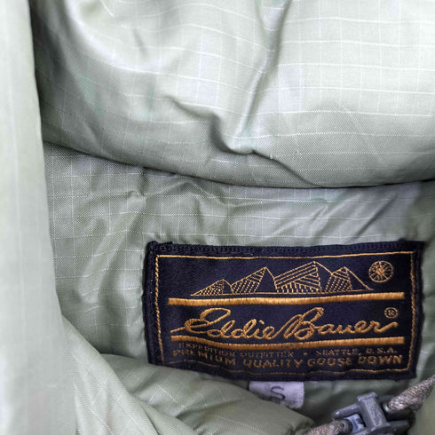 エディーバウアー Eddie Bauer 黒タグ前期 リップストップ カラコラム ダウンジャケット メンズ import:S