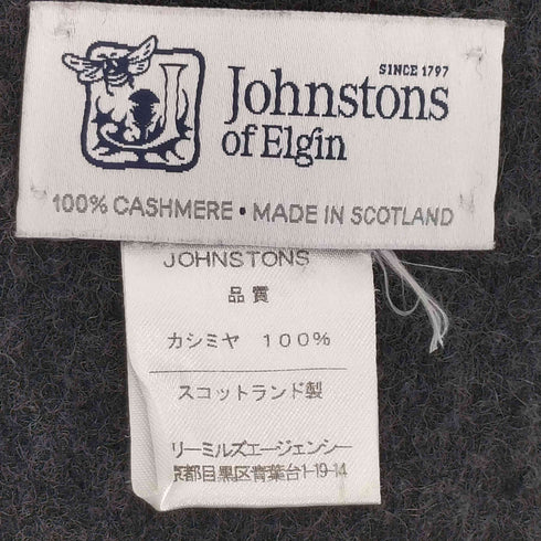 ジョンストンズオブエルガン johnstons of elgin スコットランド製 カシミヤ100 2トーンカラー マフラー メンズ