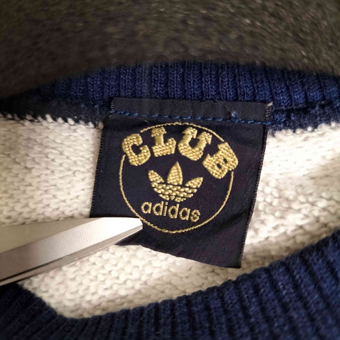 アディダス adidas CLUB adidas 70-80s デサント製 ロゴ刺繍ラグランスウェットプルオーバー メンズ 90-4