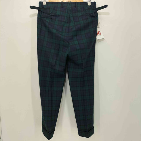アクアスキュータム AQUASCUTUM 2タックトラウザーズパンツ ブラックウォッチ柄 メンズ 78