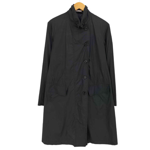 アンドゥムルメステール Ann DEMEULEMEESTER オリゾンティタグ 本人期 変形 ナイロンチェスターコート レディース 38