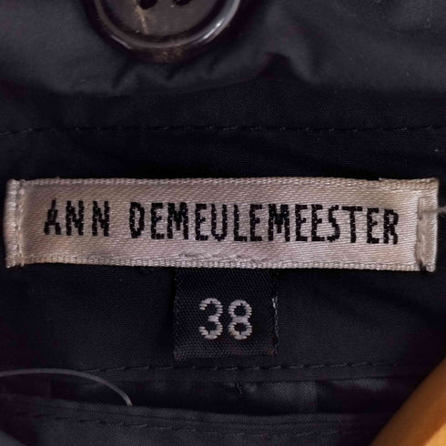アンドゥムルメステール Ann DEMEULEMEESTER オリゾンティタグ 本人期 変形 ナイロンチェスターコート レディース 38